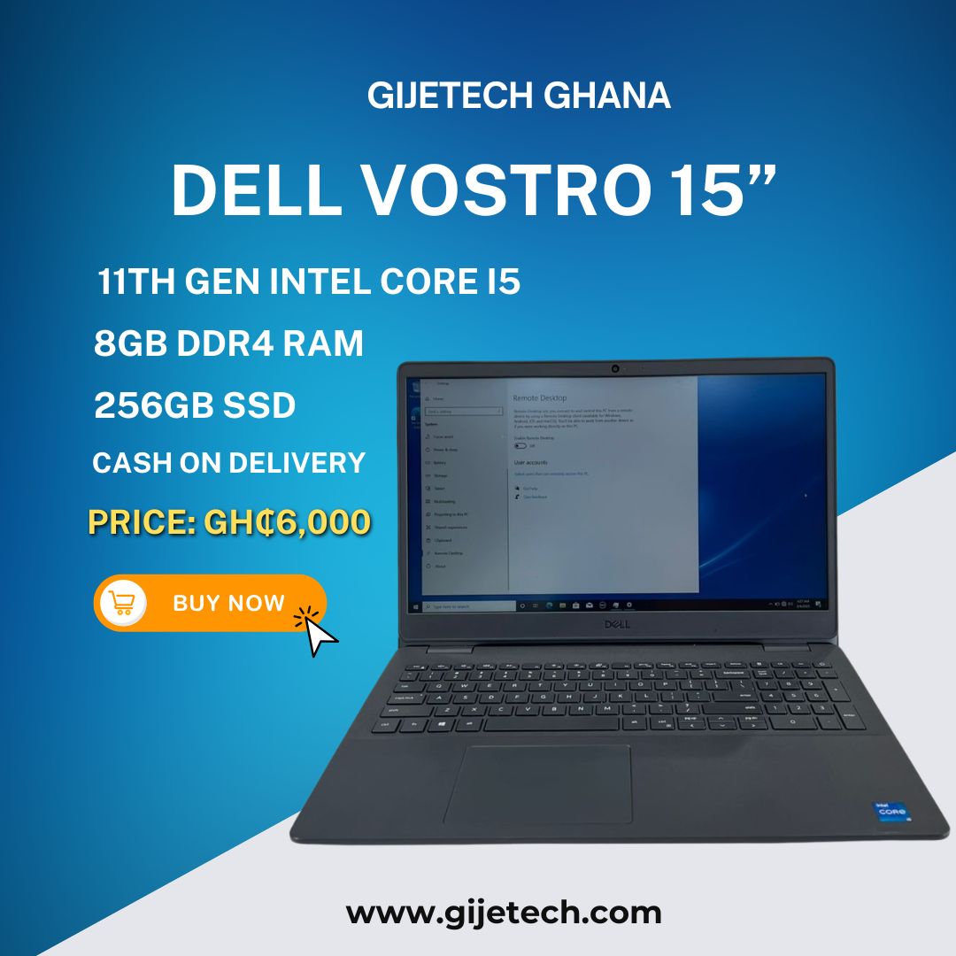 Dell Vostro 15” 5502 / 11th Gen / Core i5 / 8GB RAM / 256 SSD