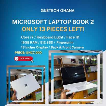 Microsoft Surface Book 2 (13.5") – Intel Core i7 | 16GB RAM | 512GB SSD | GTX 1050 | Touchscreen