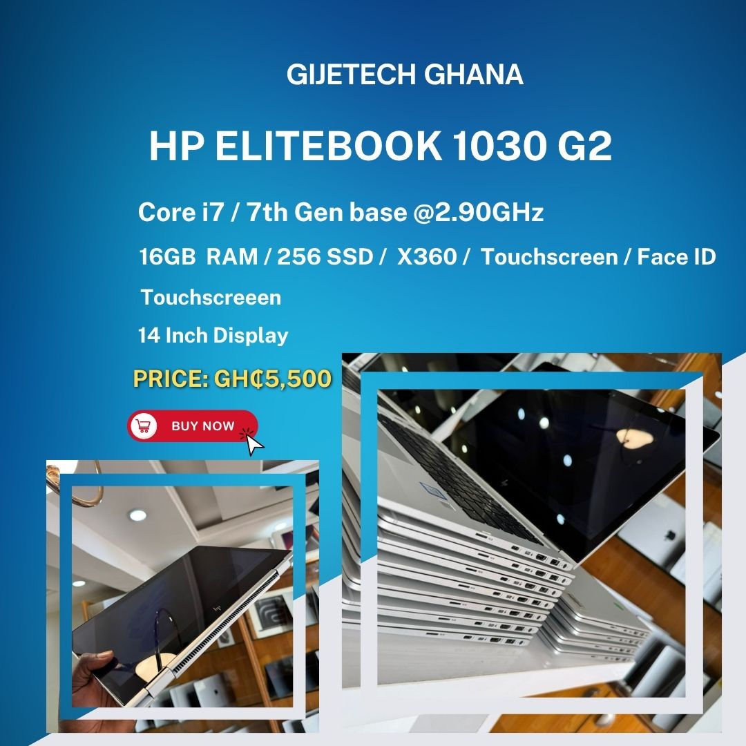 HP EliteBook 1030 G2 - 16GB RAM, 256SSD, Core i7, 7th Gen, X360, Touchscreen