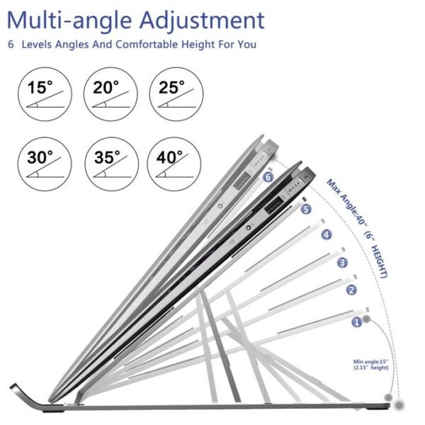 Metal Foldable Adjustable Stand For Laptop