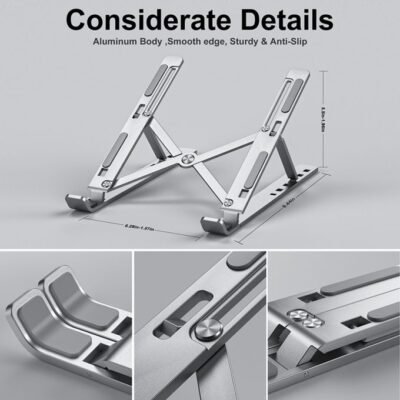 Metal Foldable Adjustable Stand For Laptop