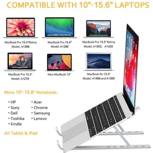 Metal Foldable Adjustable Stand For Laptop